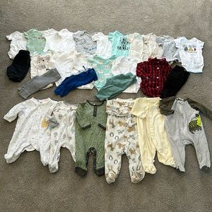 3-6 Months Baby Boys Winter Clothing Lot Bundle Outfits